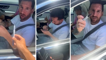 El insólito intercambio entre Messi y un fanático que revolucionó las redes por el gesto del jugador: “No anda esto”