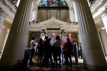 FOTO DE ARCHIVO. Imagen referencial del interior de la sede de la Corte Suprema de Justicia de Chile, en Santiago, Chile. REUTERS/Iván Alvarado