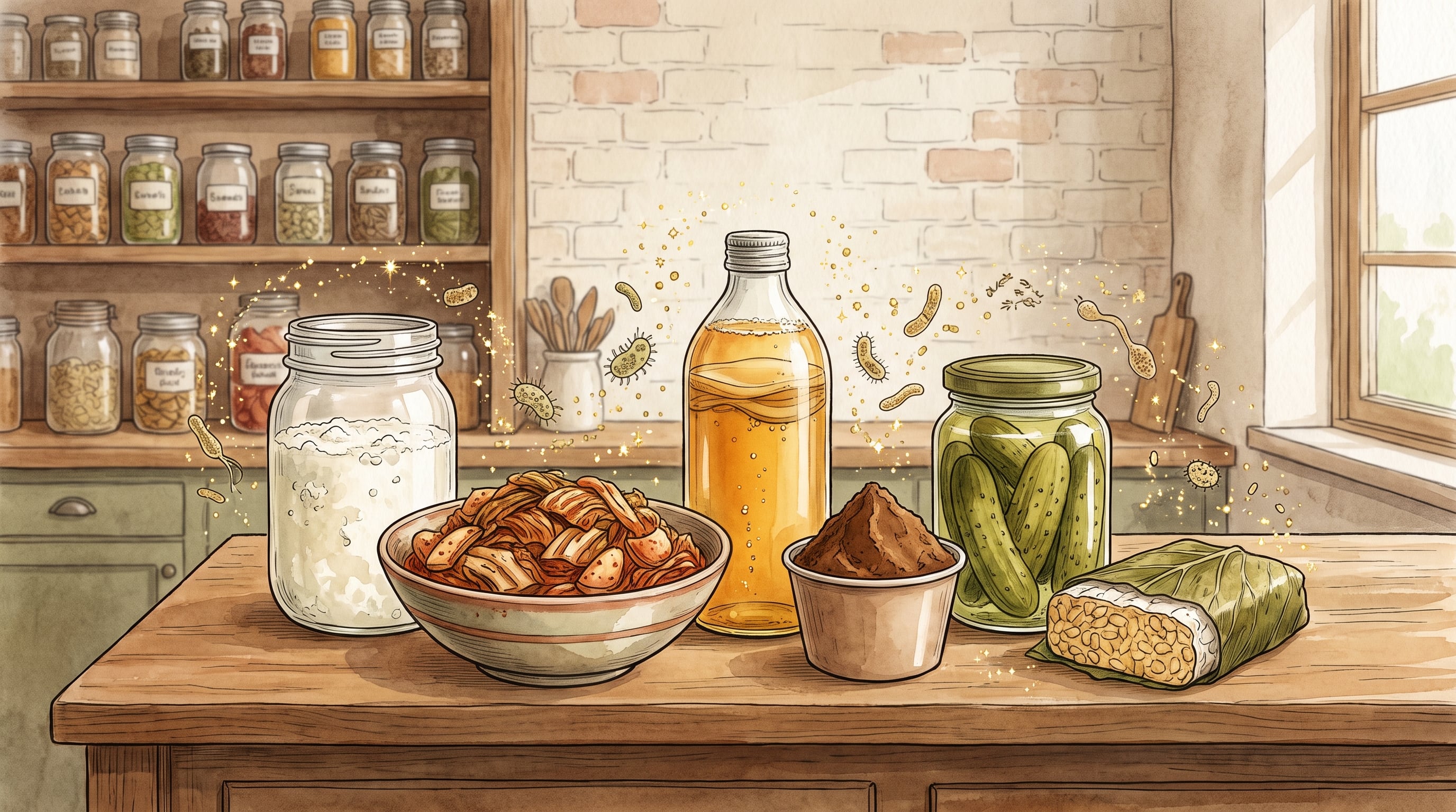 Gail Cresci recomienda variar los alimentos fermentados para incorporar distintos microorganismos vinculados con la salud intestinal (Imagen Ilustrativa Infobae)