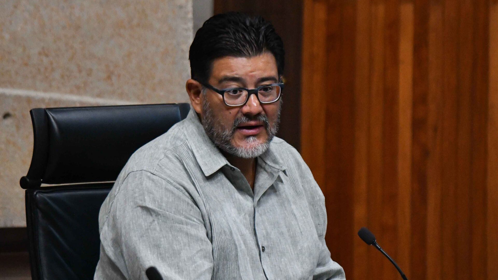 El magistrado recibió a Dulce María Sauri y Enrique Ochoa (Cuartoscuro)