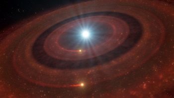 Detectan un disco único de escombros que predice el futuro del Sistema Solar
