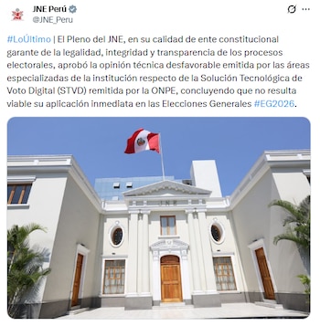 El JNE advirtió que el