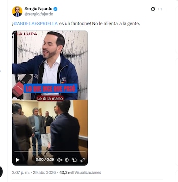 El candidato Sergio Fajardo llamó fantoche a Abelardo de la Espriella - crédito @sergio_fajardo/X