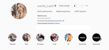 El perfil de Instagram de