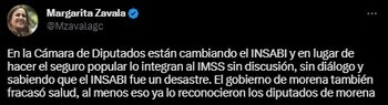 La panista recriminó la forma
