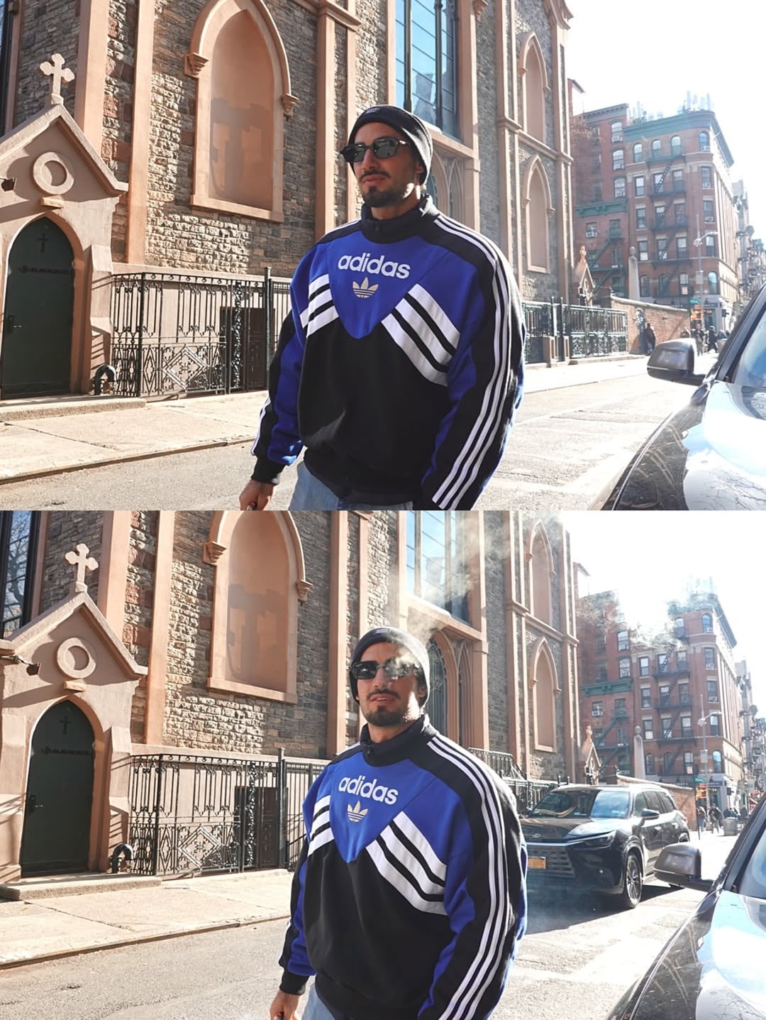 Occhiato con la Catedral de San Patricio, ubicada en la Quinta Avenida de Nueva York