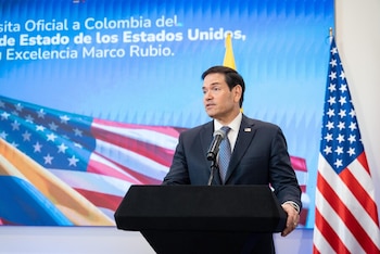 "La Administración Trump seguirá utilizando todos los medios a su alcance para proteger a nuestra nación, impidiendo que las drogas ilícitas lleguen a nuestras calles y desarticulando las fuentes de ingresos que financian a los narcoterroristas violentos", señaló el comunicado por parte del secretario de Estado Marco Rubio - crédito Ministerio de Relaciones Exteriores de Colombia