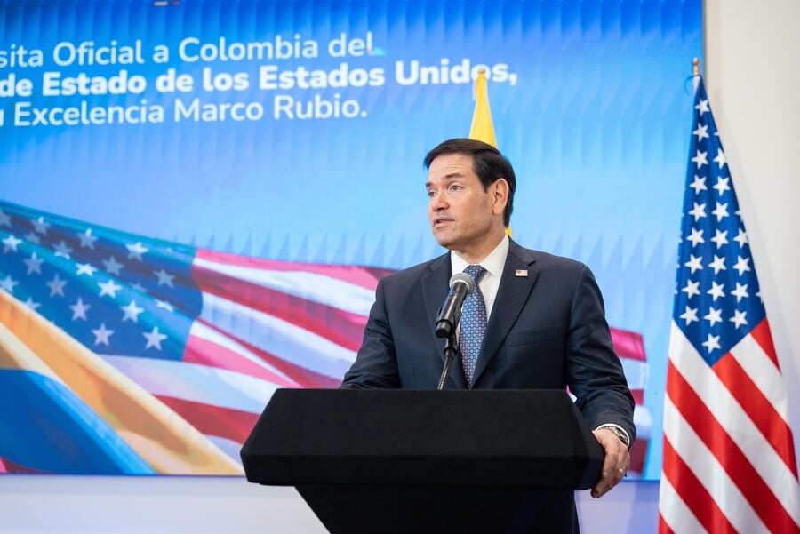 Marco Rubio recorrió Colombia, Ecuador y Perú para reforzar la cooperación en seguridad y promover un eje militar contra el narcotráfico. (Ministerio de Relaciones Exteriores de Colombia)