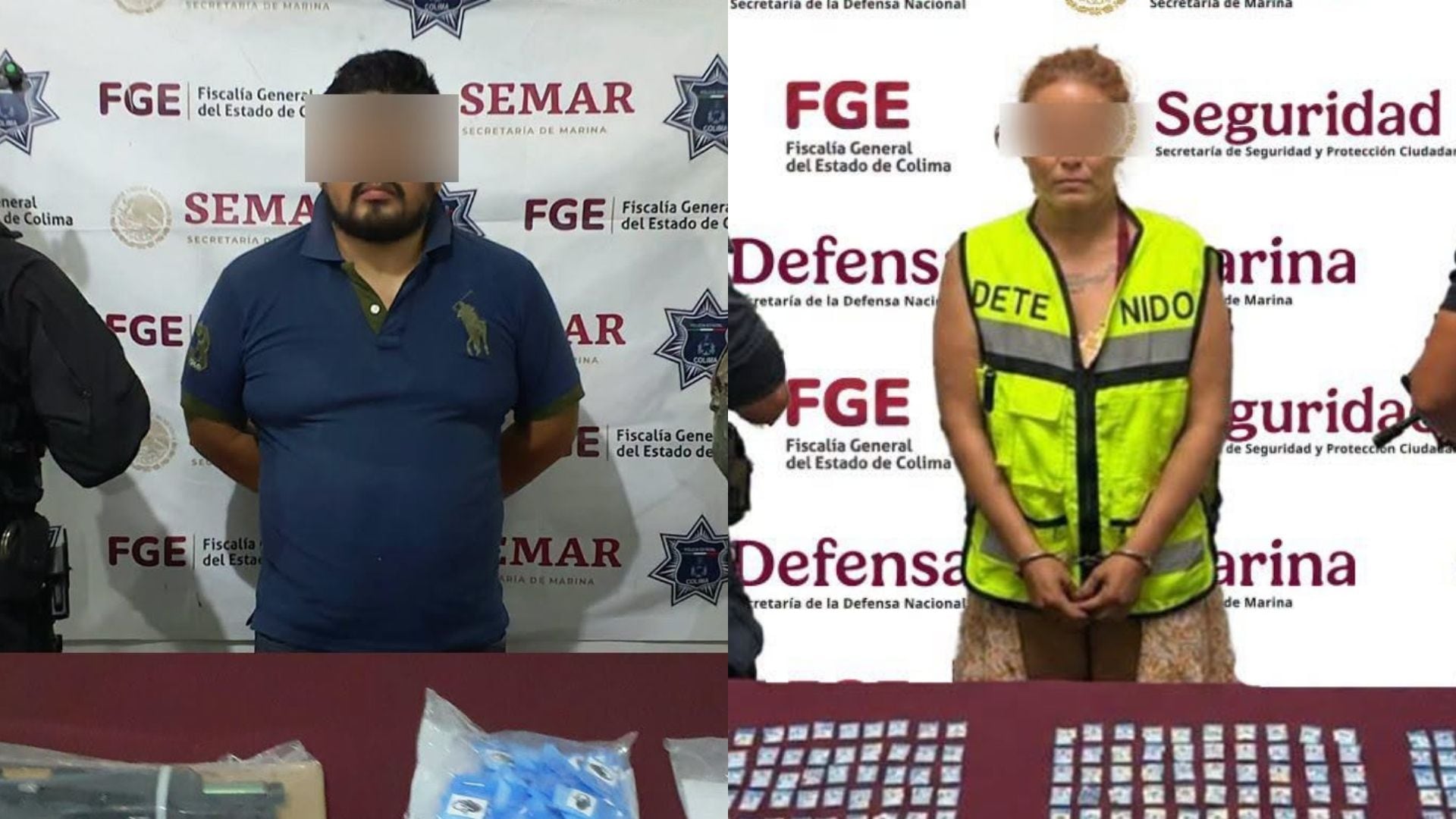 Golpean al CJNG y Los Mezcales en Colima: caen una vendedora de droga y “El Puma”, coordinador de una célula dedicada a cometer homicidios