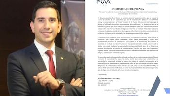 Este fue el comunicado de José Moreno Caballero, defensa de Olmedo López - crédito @JoseMorenoCab/X