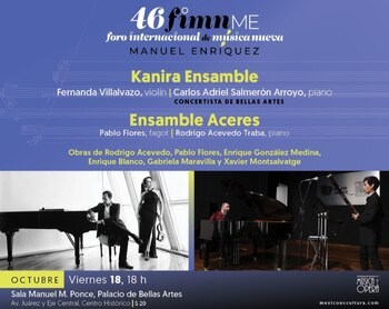 Dos ensambles interpretarán obras de