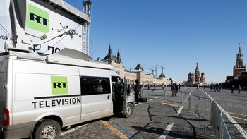 La prensa estatal rusa retrata