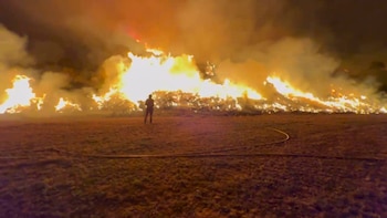 Incendio en León. (EFE)