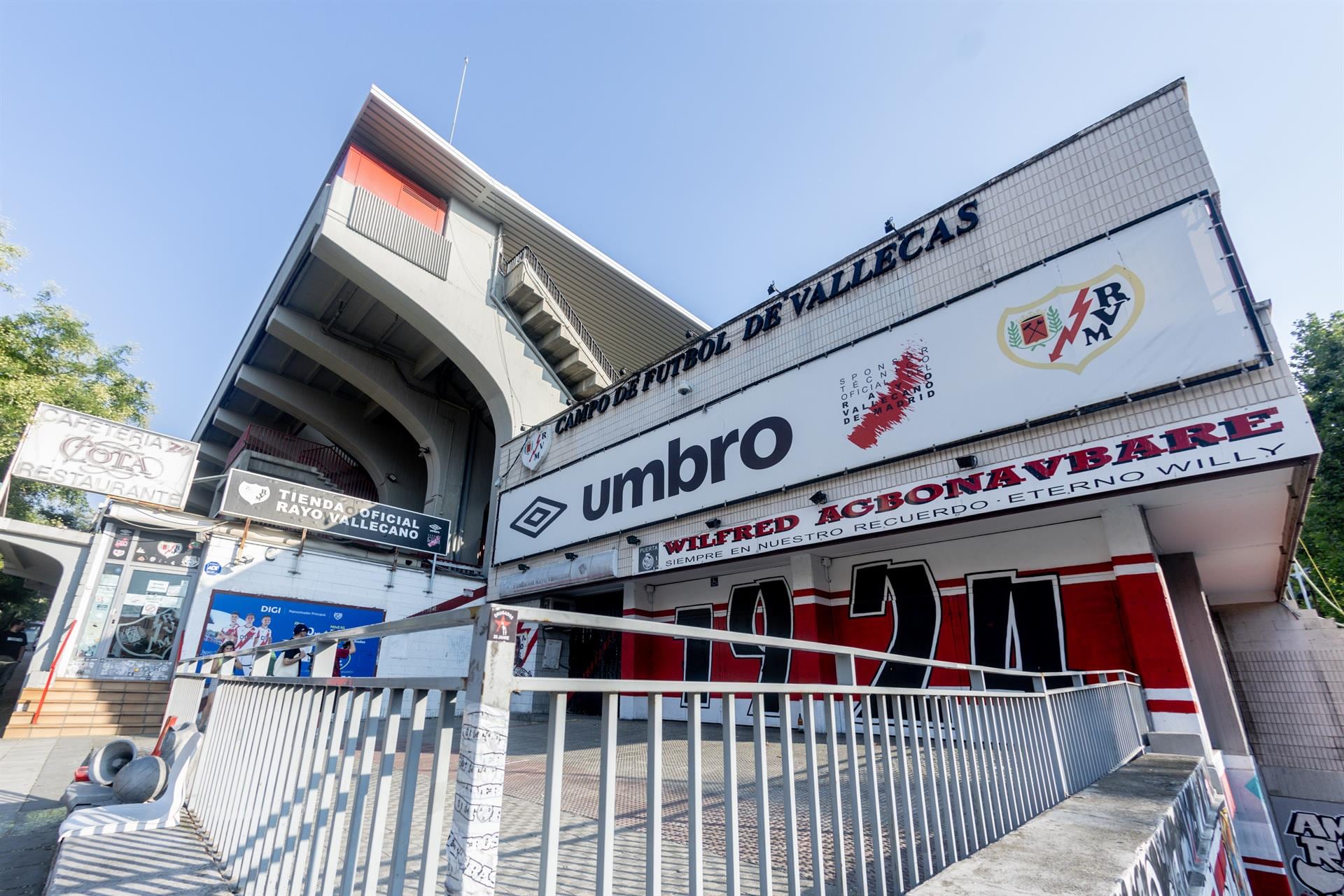 El estadio del Rayo Vallecano