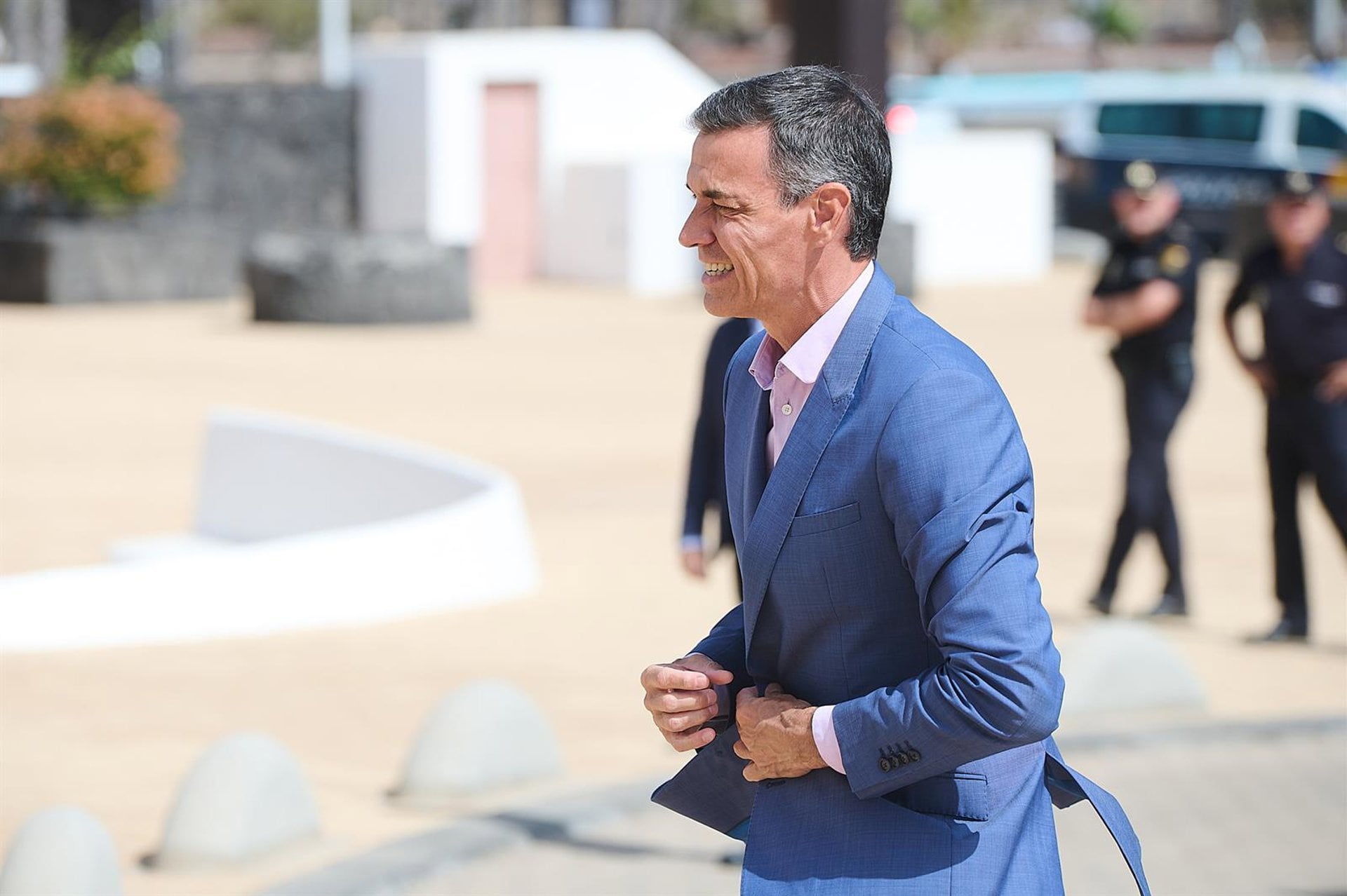 Pedro Sánchez inicia sus vacaciones en La Mareta, en Costa Teguise (Lanzarote)