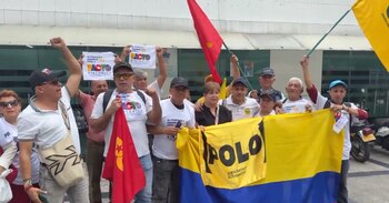 Líderes y militantes del Polo