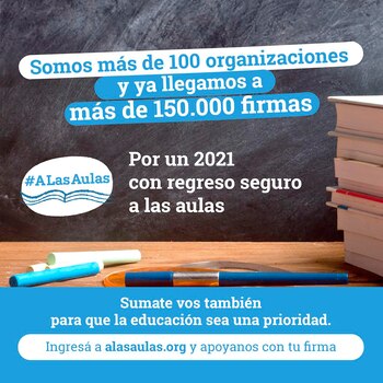 Bajo el hashtag #ALasAulas, un