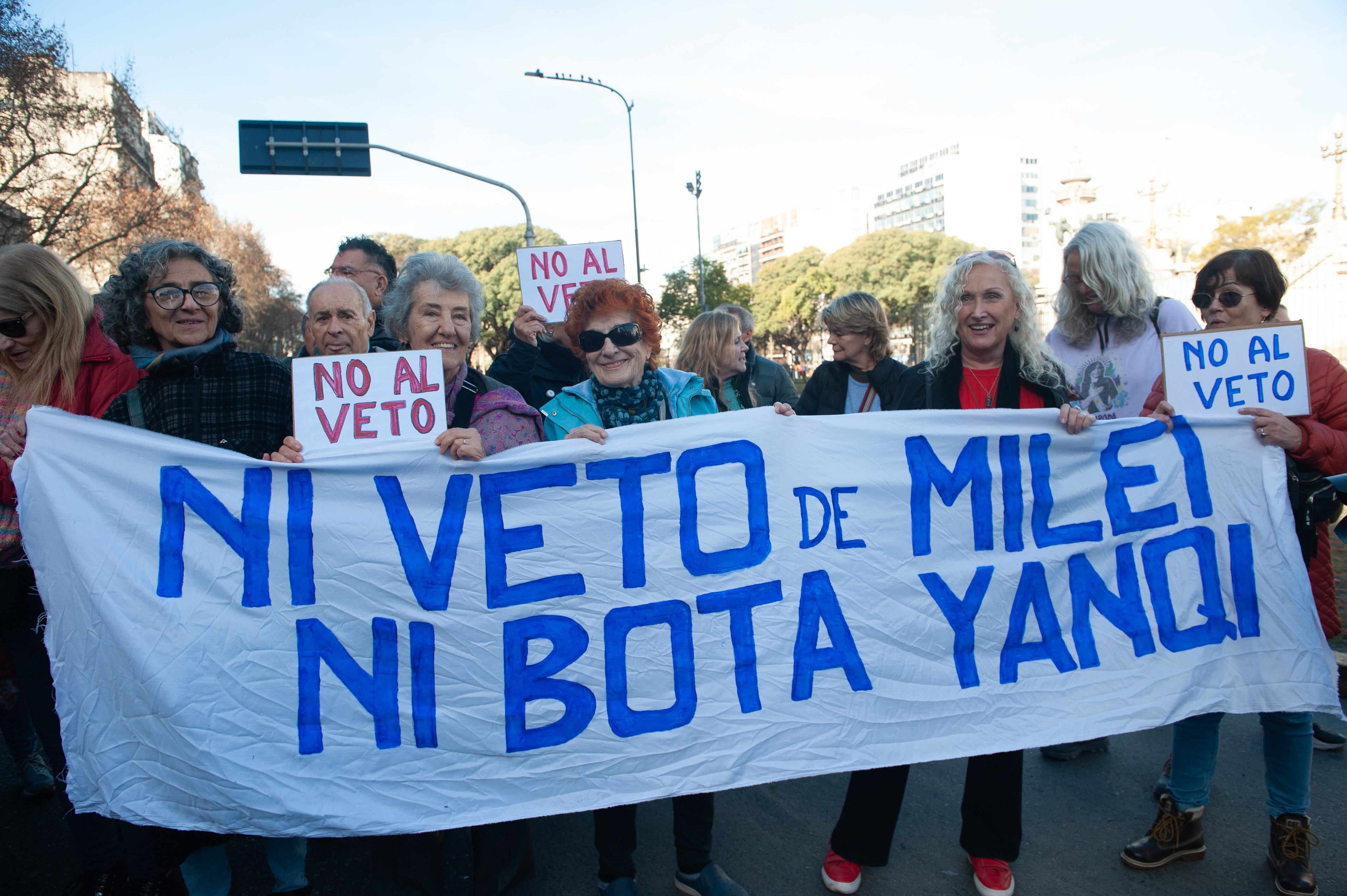 Otra vez las agrupaciones de jubilados volverán a marchar en el Congreso (Jaime Olivos)