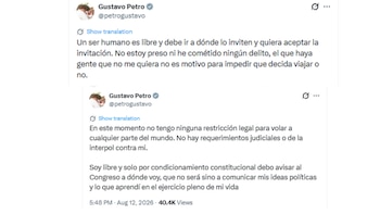 Gustavo Petro habló sobre sus posibles salidas del país - crédito @petrogustavo/X
