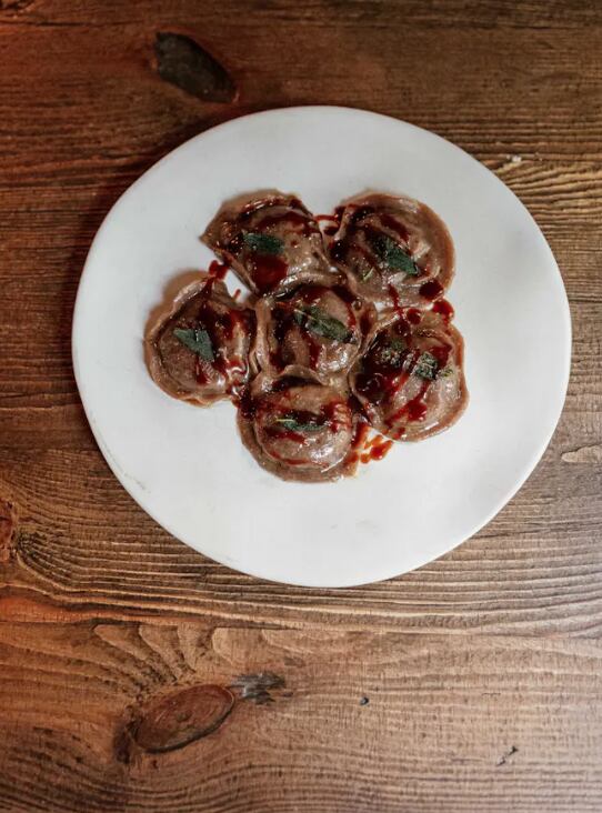 Pasta rellena. (Nonetta)