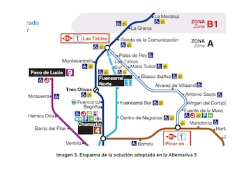 La redirección de la Línea 1 se ha diseñado para que los futuros vecinos de 'Madrid Nuevo Norte' tengan acceso al Metro de Madrid