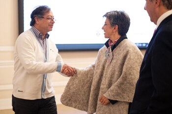 Gustavo Petro y Claudia López