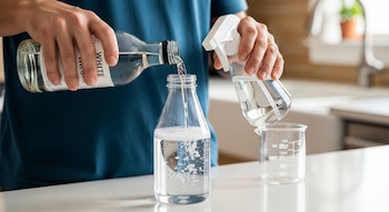 El vinagre blanco de limpieza