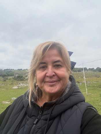 Foto que subió la ministra de Defensa, Sandra Lazo, tras el anuncio de una denuncia penal contra ella (@sandralazoguerequiz4)