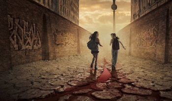 Cartel promocional de 'City of Blood' serie para Disney+ basada en la novela gráfica 'Berlinoir'