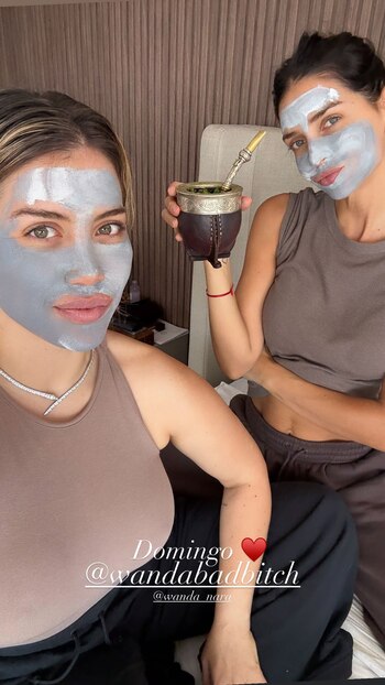 Wanda Nara publicó imágenes hogareñas