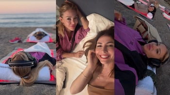 La insólita experiencia de meditación que vivió Evangelina Anderson con Majo Martino en la playa de Marbella