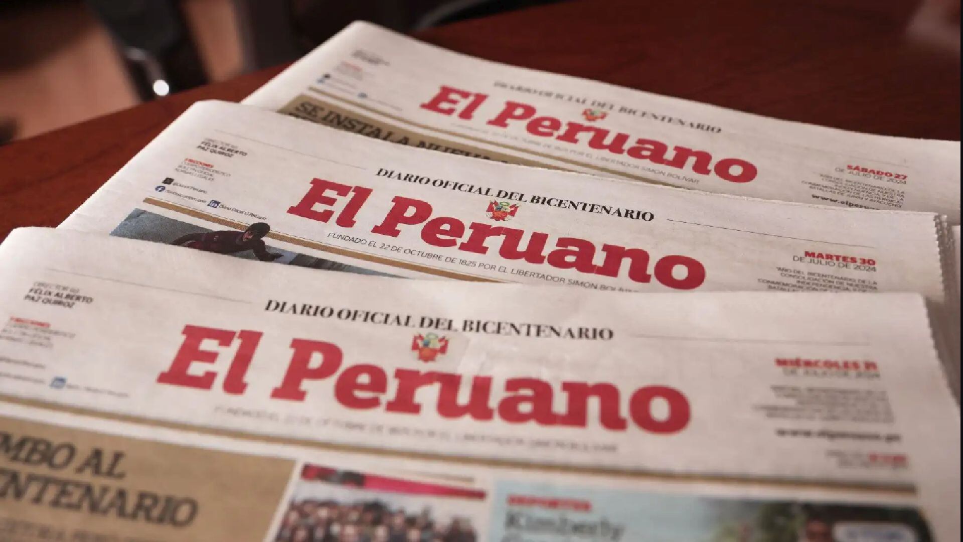 Fundado en 1825, El Peruano fue concebido como la voz del Estado peruano. Desde entonces conserva su rol histórico como garante de la difusión legal y la memoria oficial del país. ()