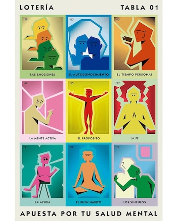 Luis David Moguel Ríos ''Juguemos a la lotería'', 2025. El presente cartel obtuvo mención honorífica. (Foto: Facebook/Museo Nacional de la Estampa MX)