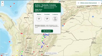 Sismo en Aratoca, Santander -