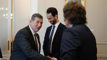Milei autoridades del Centro Simón Wiesenthal