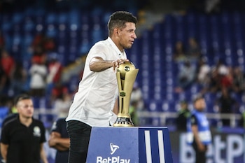 El técnico venezolano valoró el crecimiento del fútbol femenino a nivel nacional-crédito @LeonasSantaFe/X