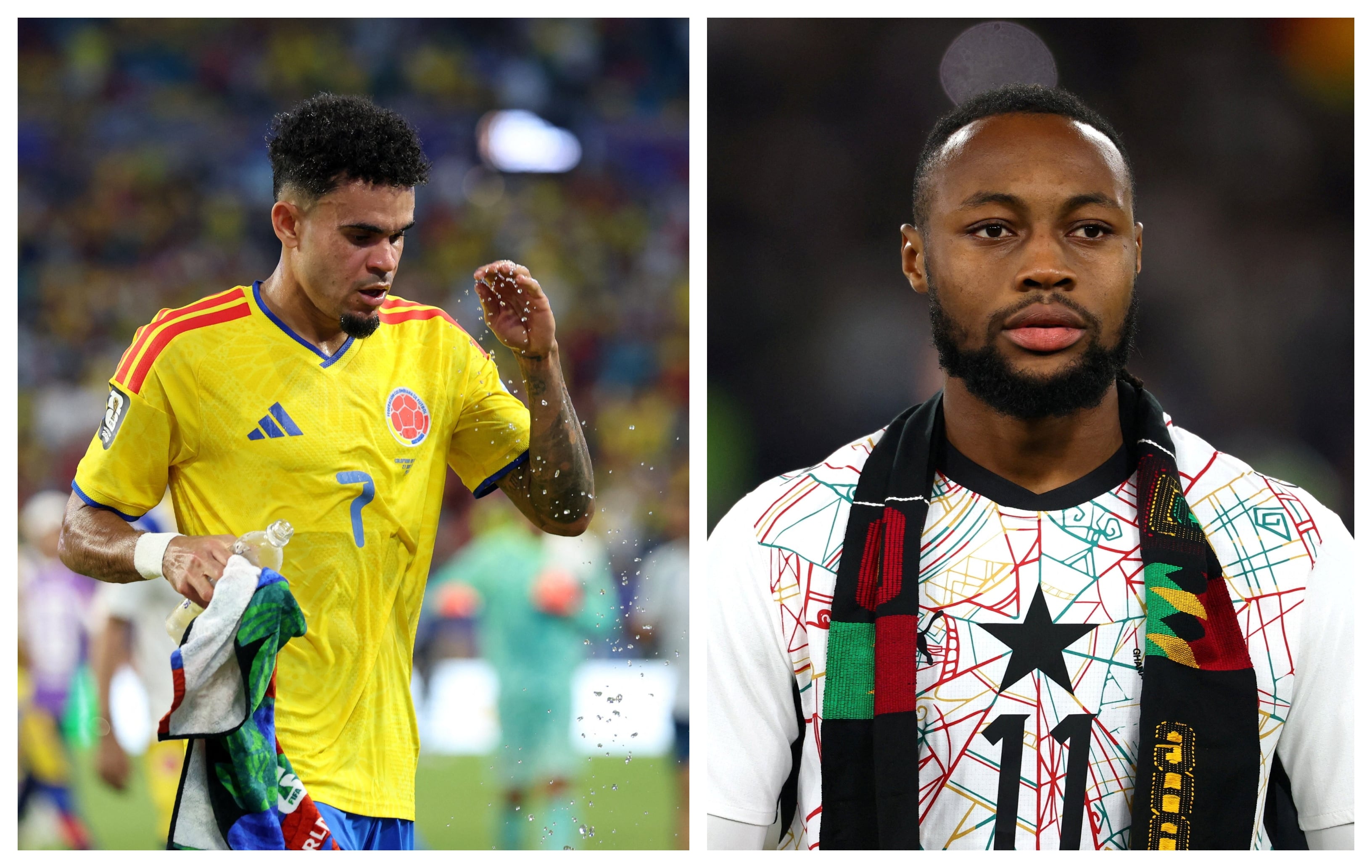 El duelo entre Luis Díaz y Antoine Semenyo será uno de los claves en el ataque tanto para el equipo de Carlos Queiroz como de Néstor Lorenzo-crédito Kai Pfaffenbach-Paul Childs/REUTERS