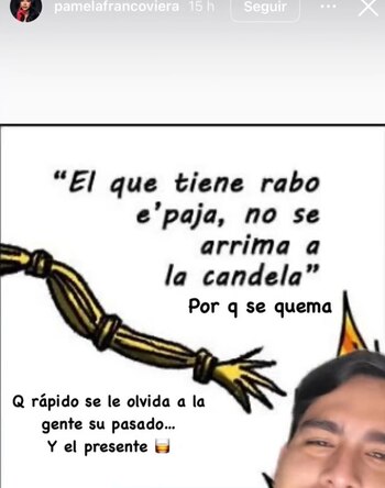 Pamela Franco responde con indirecta