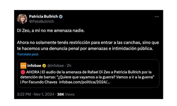 Patricia Bullrich le respondió a