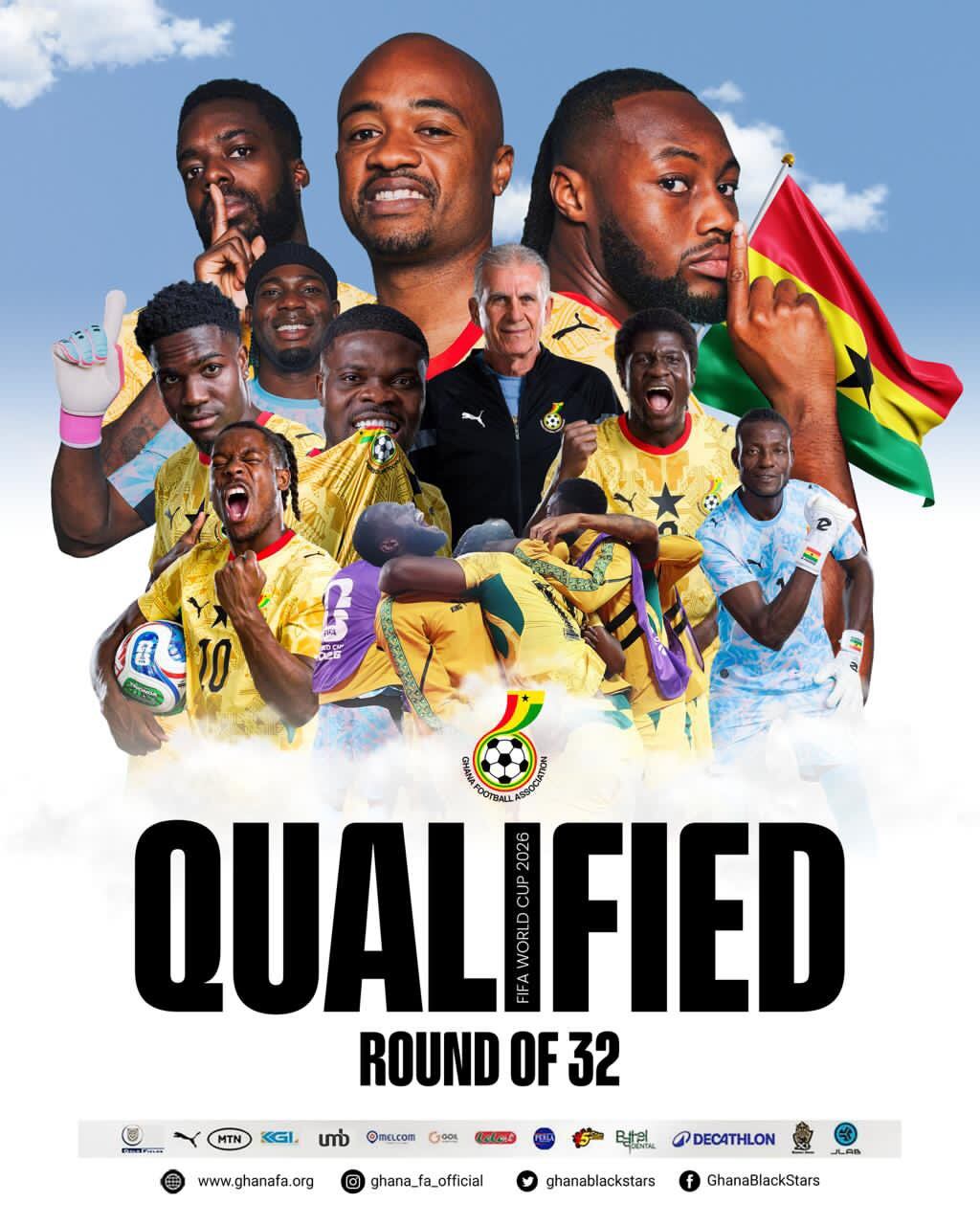 Post de la selección de Ghana