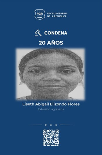 El Tribunal de Sentencia de Zacatecoluca impuso 20 años de prisión a Carlos Ariel López Alfaro y Liseth Abigail Elizondo Flores por extorsión agravada en modalidad continuada. (Foto: FGR)
