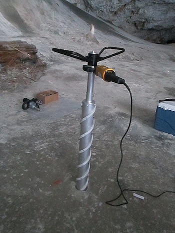 El equipo perforó un