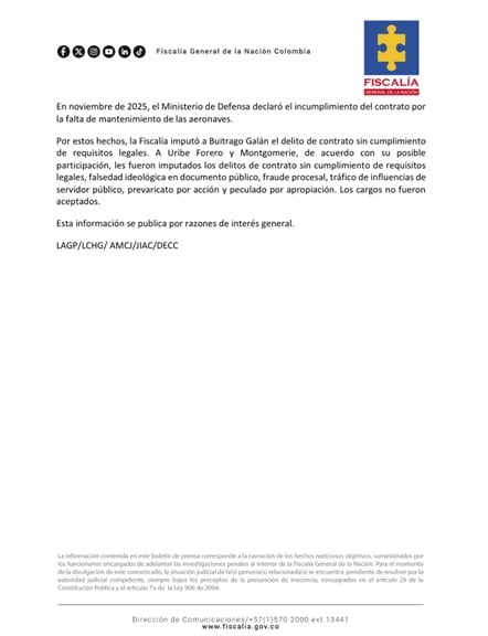 crédito Fiscalía General de la Nación
