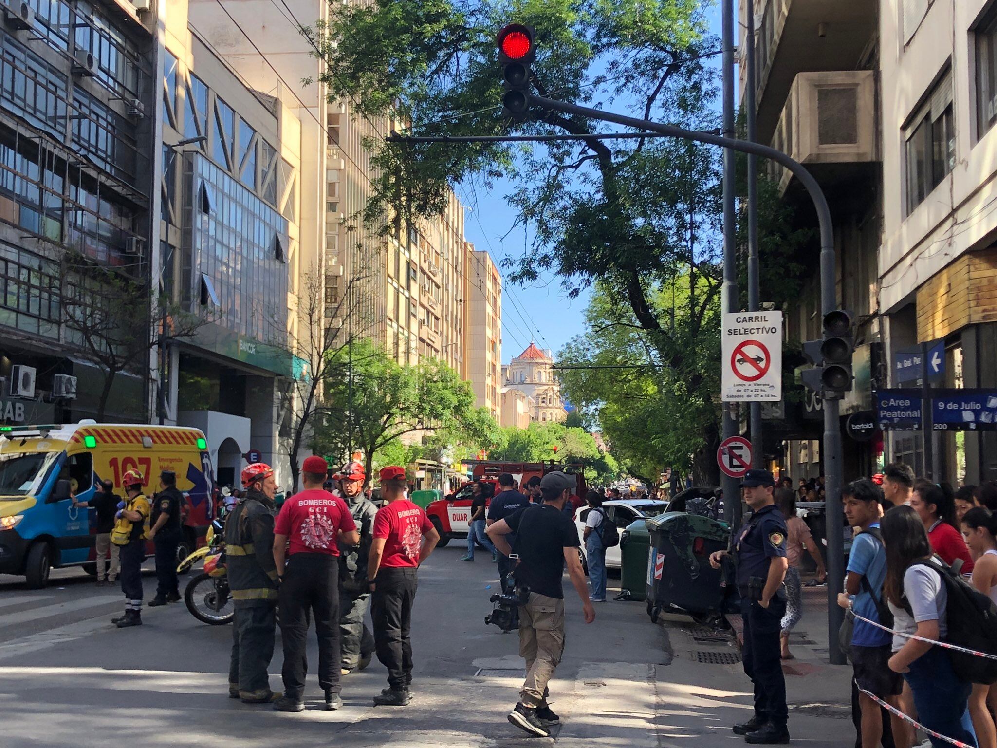 El operativo en el centro de Córdoba (@andyferreyra)