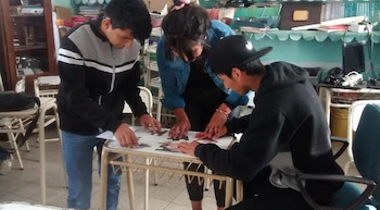 Estudiantes de la secundaria rural