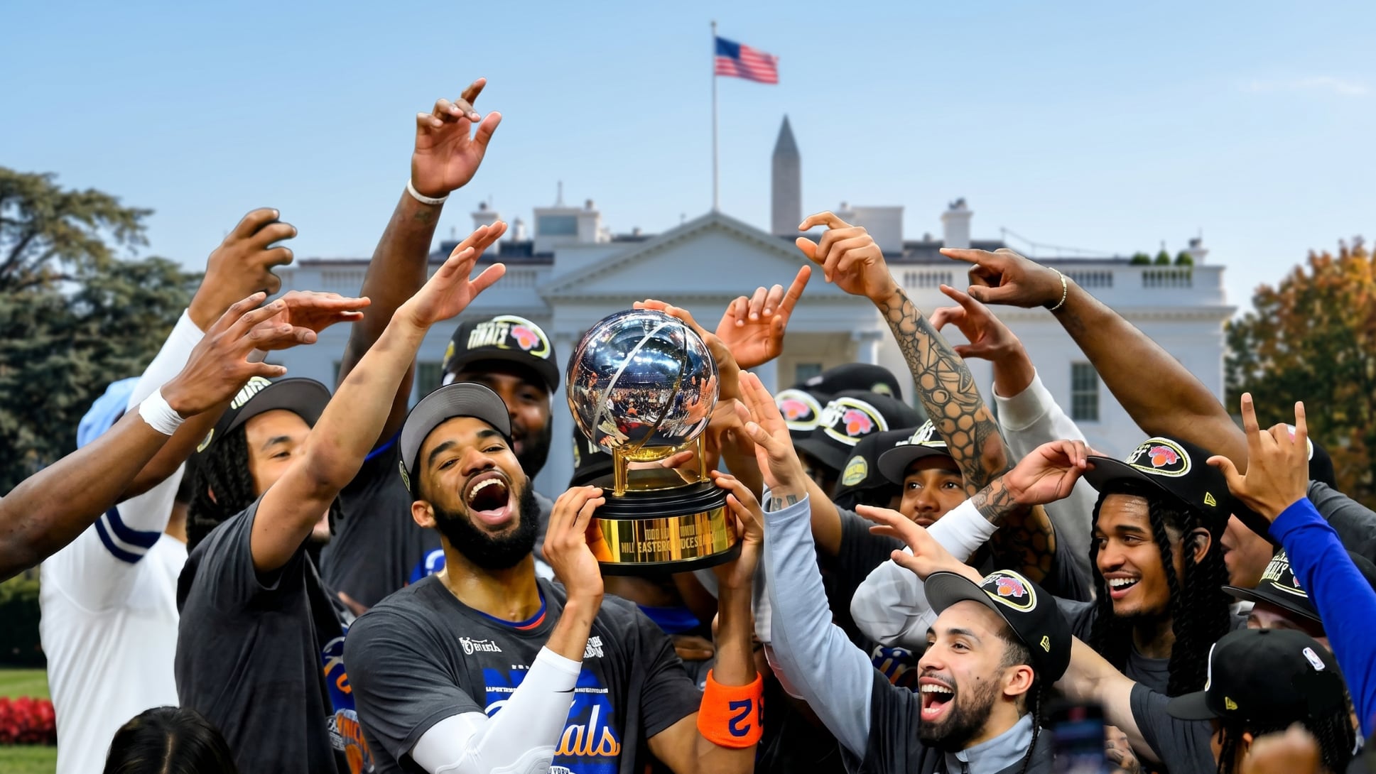 La visita de los Knicks convertirá al campeón de la NBA en el primero que acepta una invitación presidencial durante la actual administración Trump (Imagen Ilustrativa Infobae)