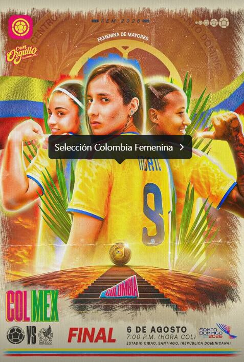 Así promociona el partido ante México la Federación Colombiana de Fútbol - crédito FCF