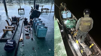 Incautan embarcación con presuntos insumos