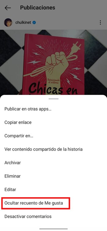 Al elegir los ajustes de