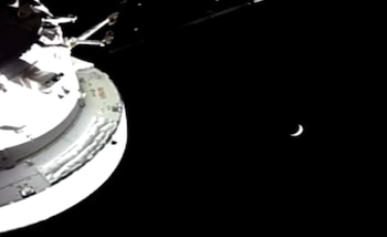 La Tierra ya se ver desde la cápsula Orión y la Luna va quedando atrás (NASA)